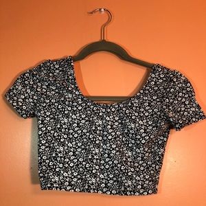Flower crop top